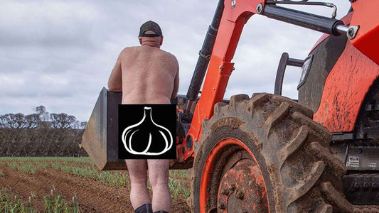 The Naked Farmer visits Kangaroo Island Fresh Garlic