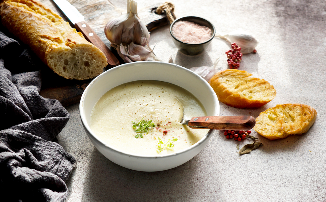 Creamy Roasted Garlic Soup