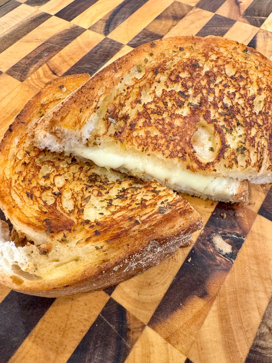 Garlic Bread Grilled Cheese