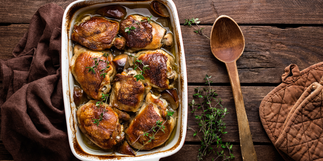 Garlic Butter Roast Chicken Thighs