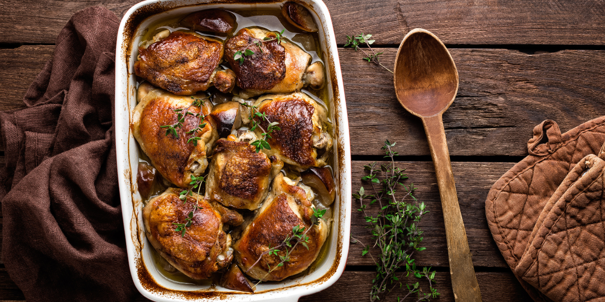 Garlic Butter Roast Chicken Thighs