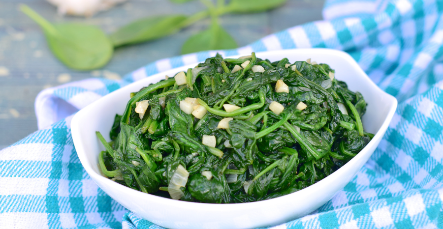 Garlic-Sesame Sautéed Spinach