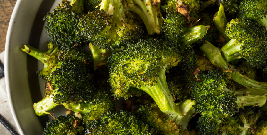 Caramelised Broccoli with Garlic