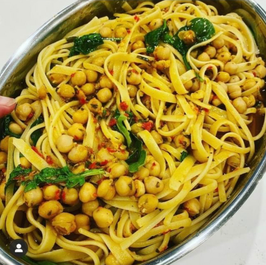 Spaghetti with Garlic Oil and Chilli